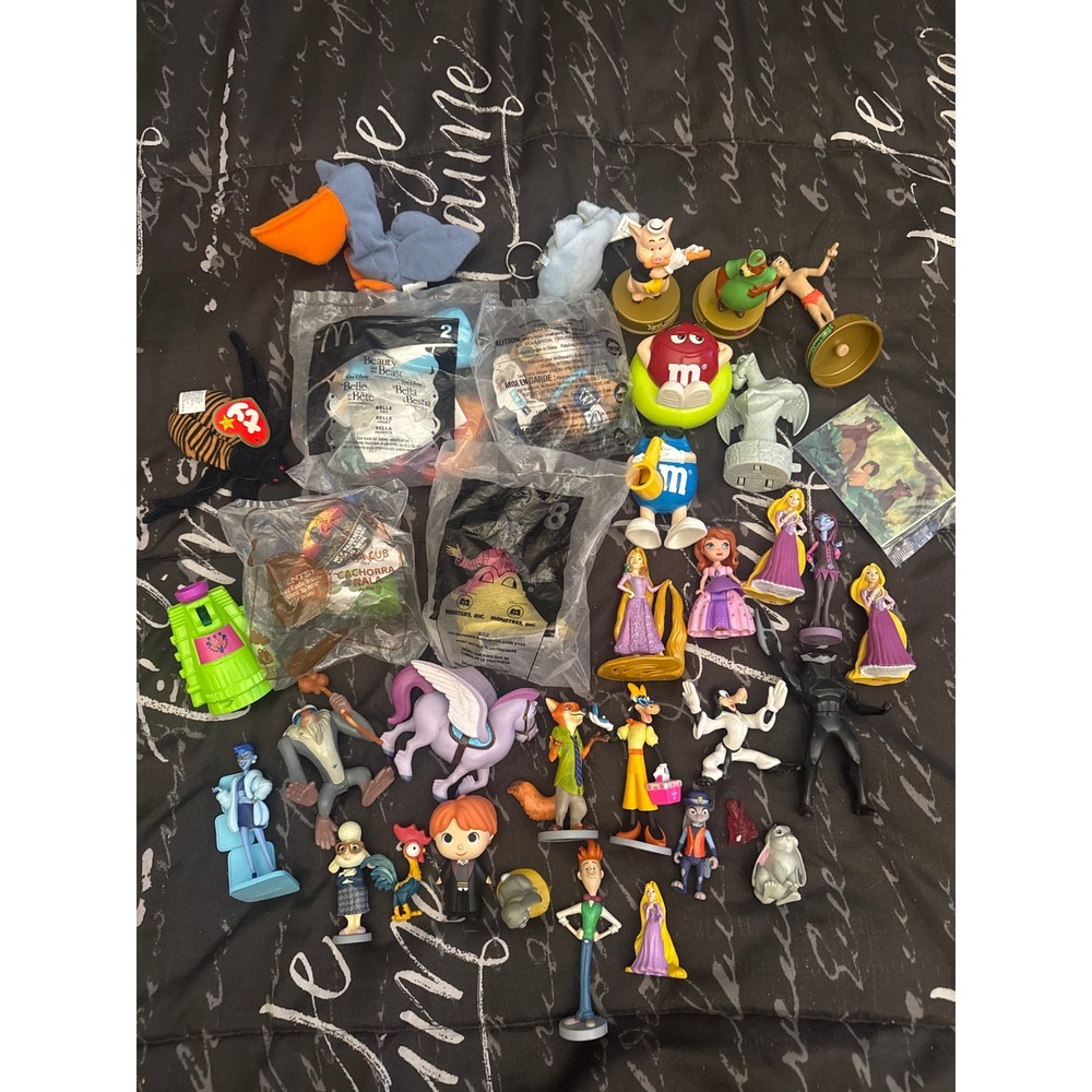 Disney M&M Harry Potter‎ Monsters Inc Zootopia Figures Happy Meal Toy Lot 30pc